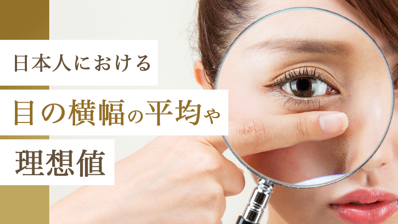 日本人における目の横幅の平均や理想値｜HAABクリニック