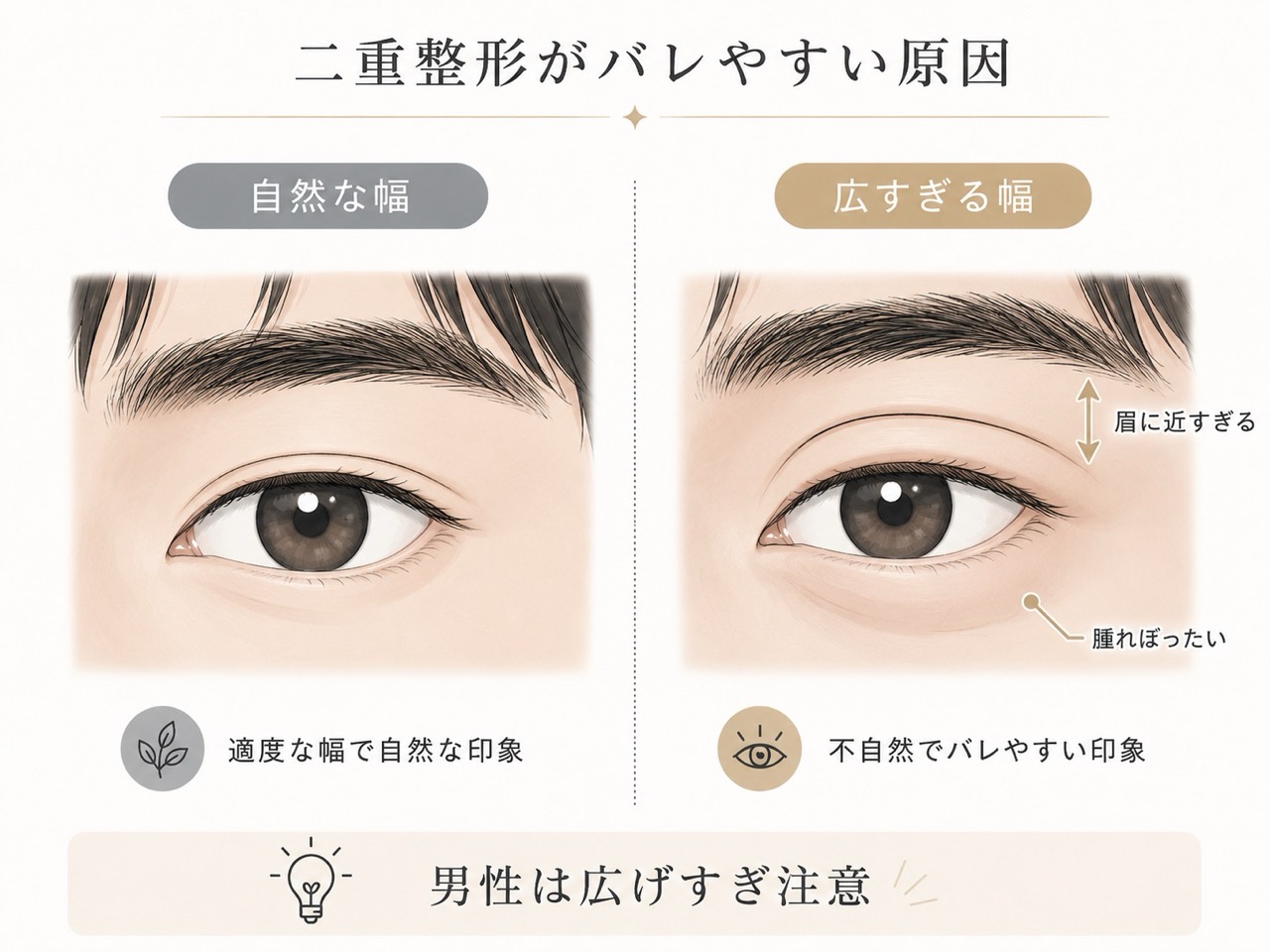 二重整形がバレる主な原因